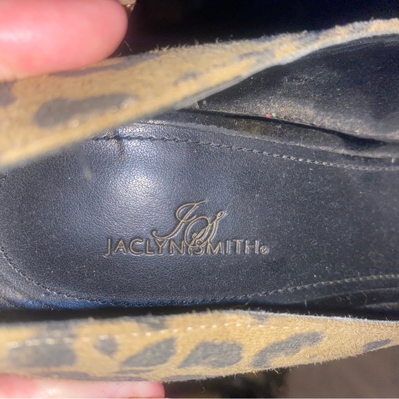 Jaclyn Smith Jacey Animal Print Peep Toe Shoe Size 7.5 - Picture 8 of 8